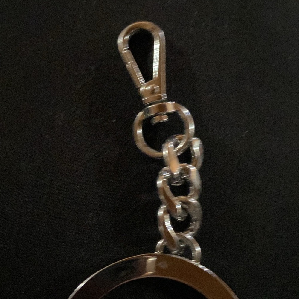 Michael Kors Silver Logo Bag charm/Key chain - Picture 6 of 8